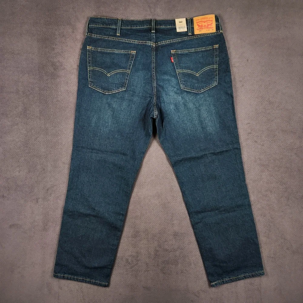 Levis‎ 541 Athletic Taper Jeans Mens 40x30 Dark Wash Blue Stretch 18181-0899 NEW